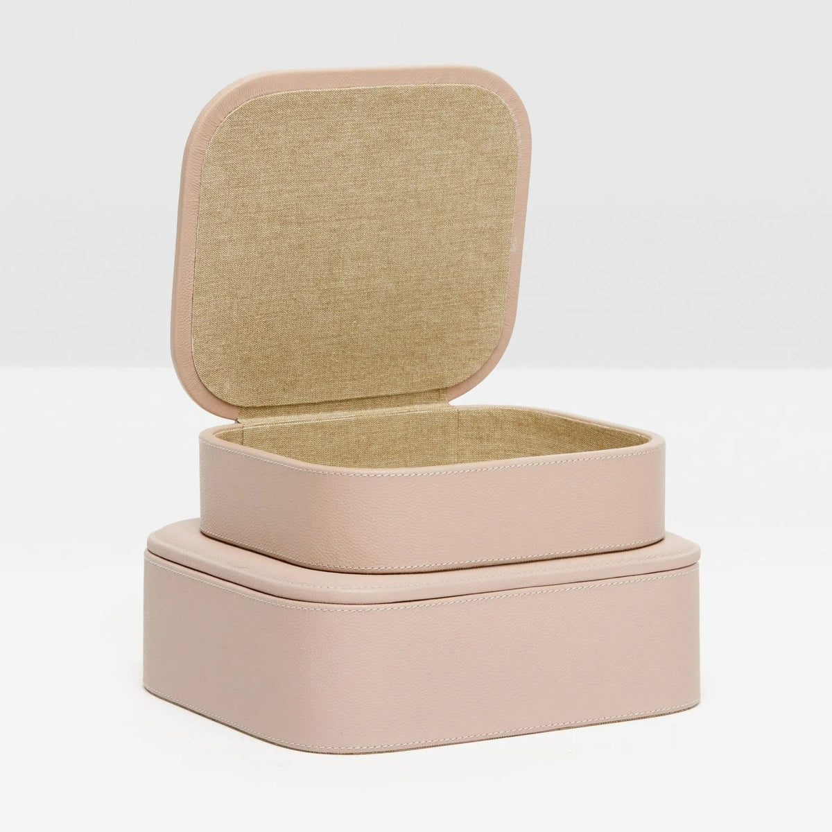 Pigeon and Poodle - PP002526 - Dozza Nested Boxes - Dozza - Dusty Rose Full-Grain Leather