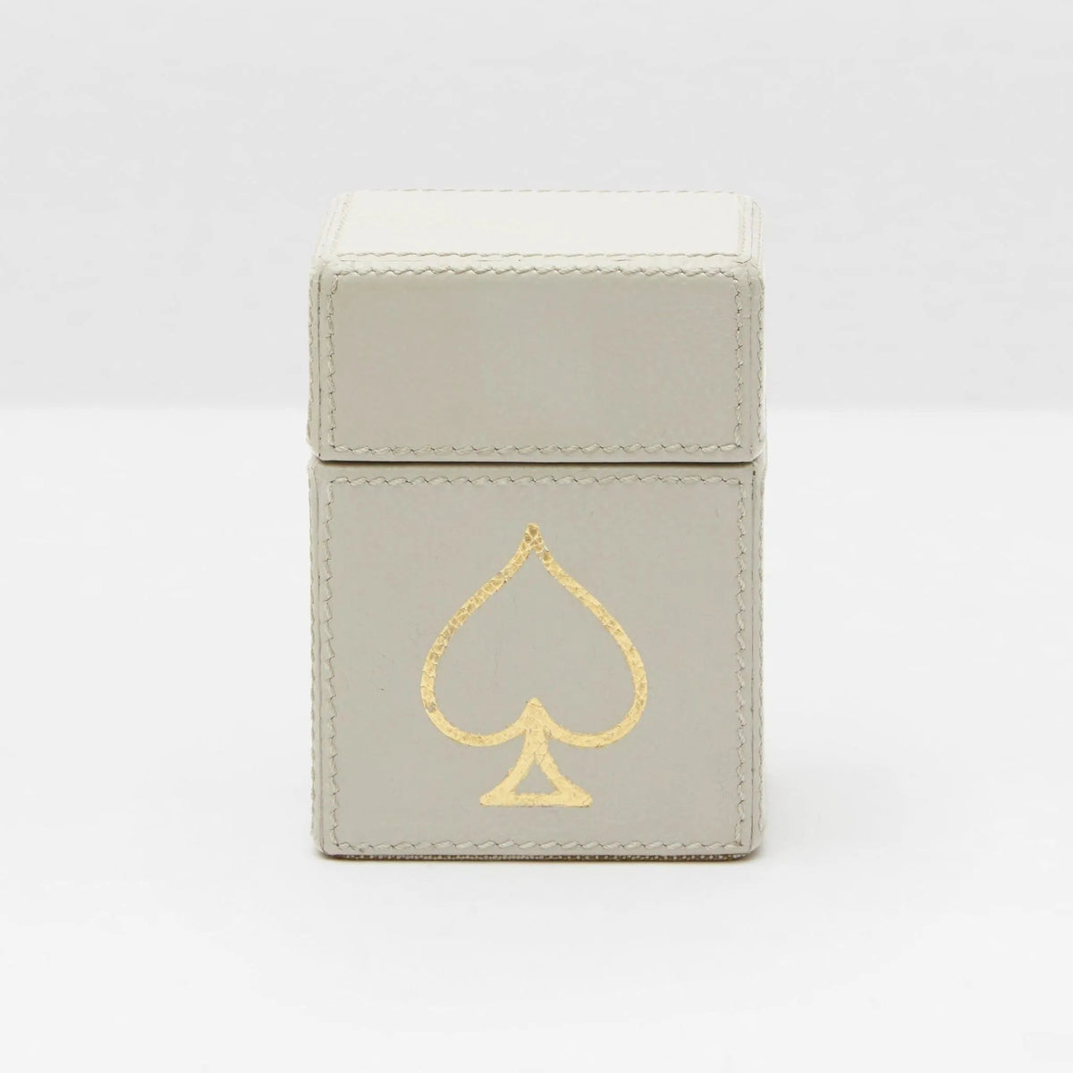 Pigeon and Poodle - PP002756 - Aira Textured Leather Box - Aira - Light Gray Full-Grain Leather