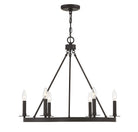 Meridian M10093ORB Six Light Chandelier in Oil Rubbed Bronze