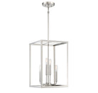 Meridian M30008PN Four Light Pendant in Polished Nickel