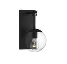Meridian M50029BK One Light Outdoor Wall Sconce in Matte Black