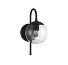 Meridian M50030BK One Light Outdoor Wall Sconce in Matte Black