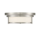 Meridian M60062BN Two Light Flush Mount in Brushed Nickel