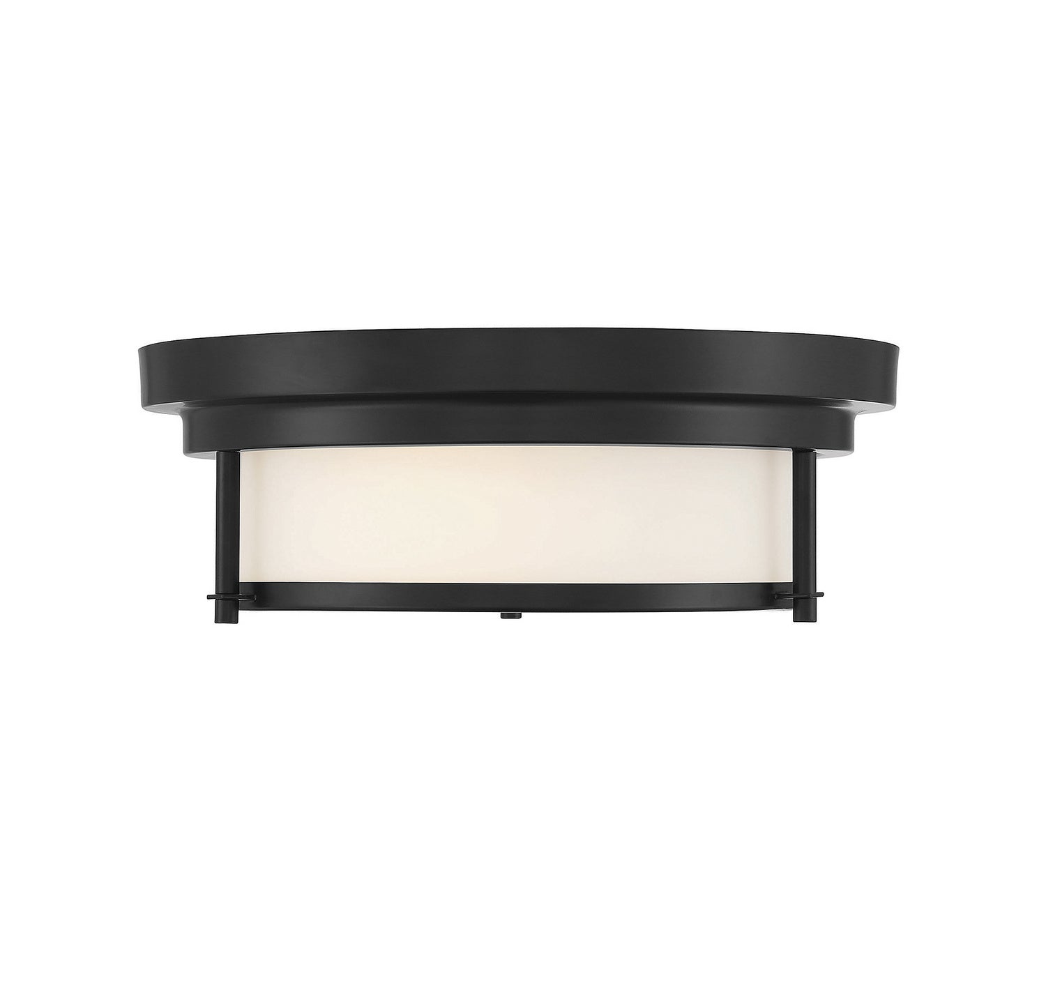 Meridian M60062MBK Two Light Flush Mount in Matte Black