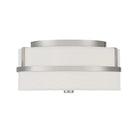 Meridian M60065BN Two Light Flush Mount in Brushed Nickel