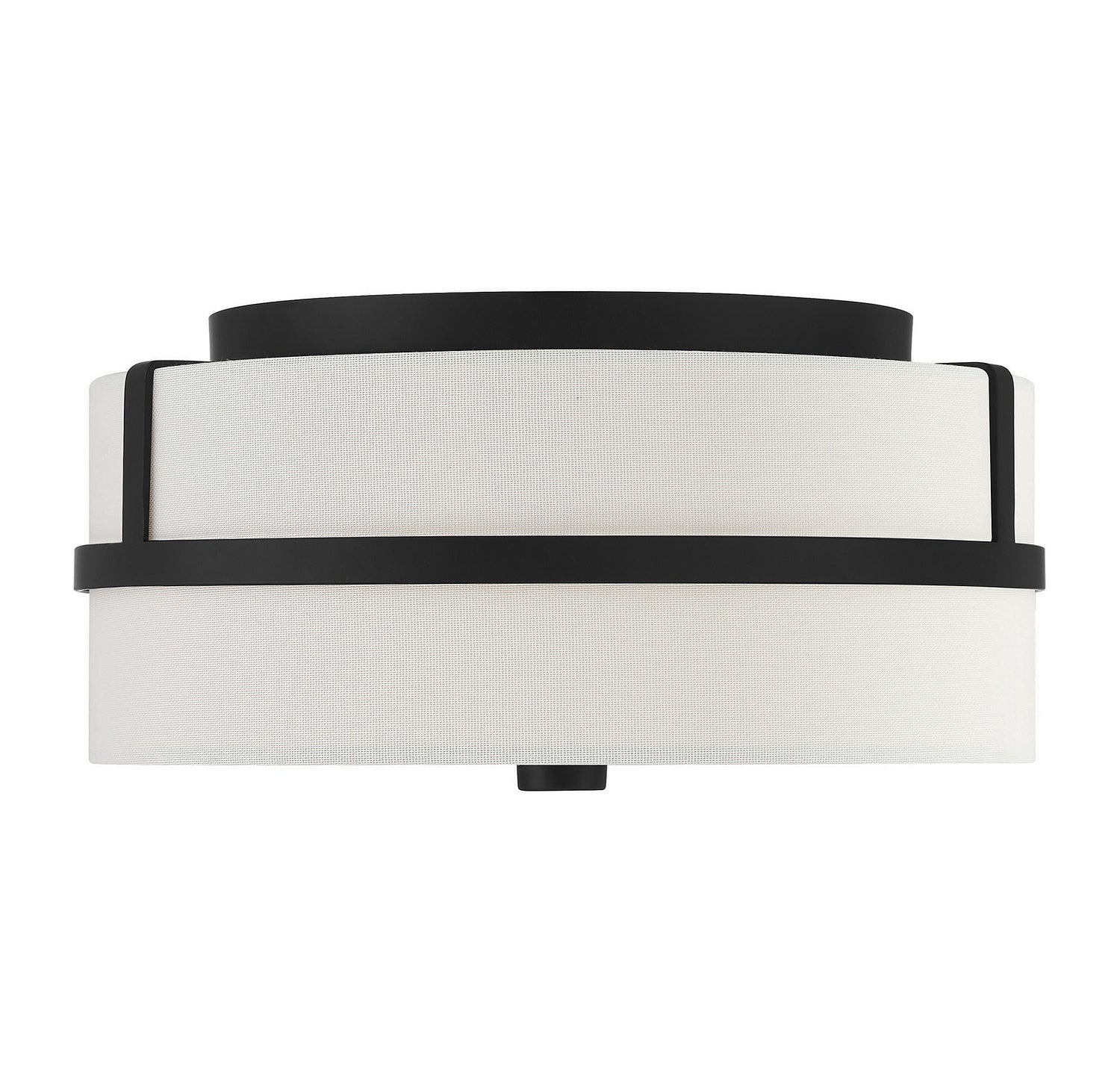 Meridian M60065MBK Two Light Flush Mount in Matte Black