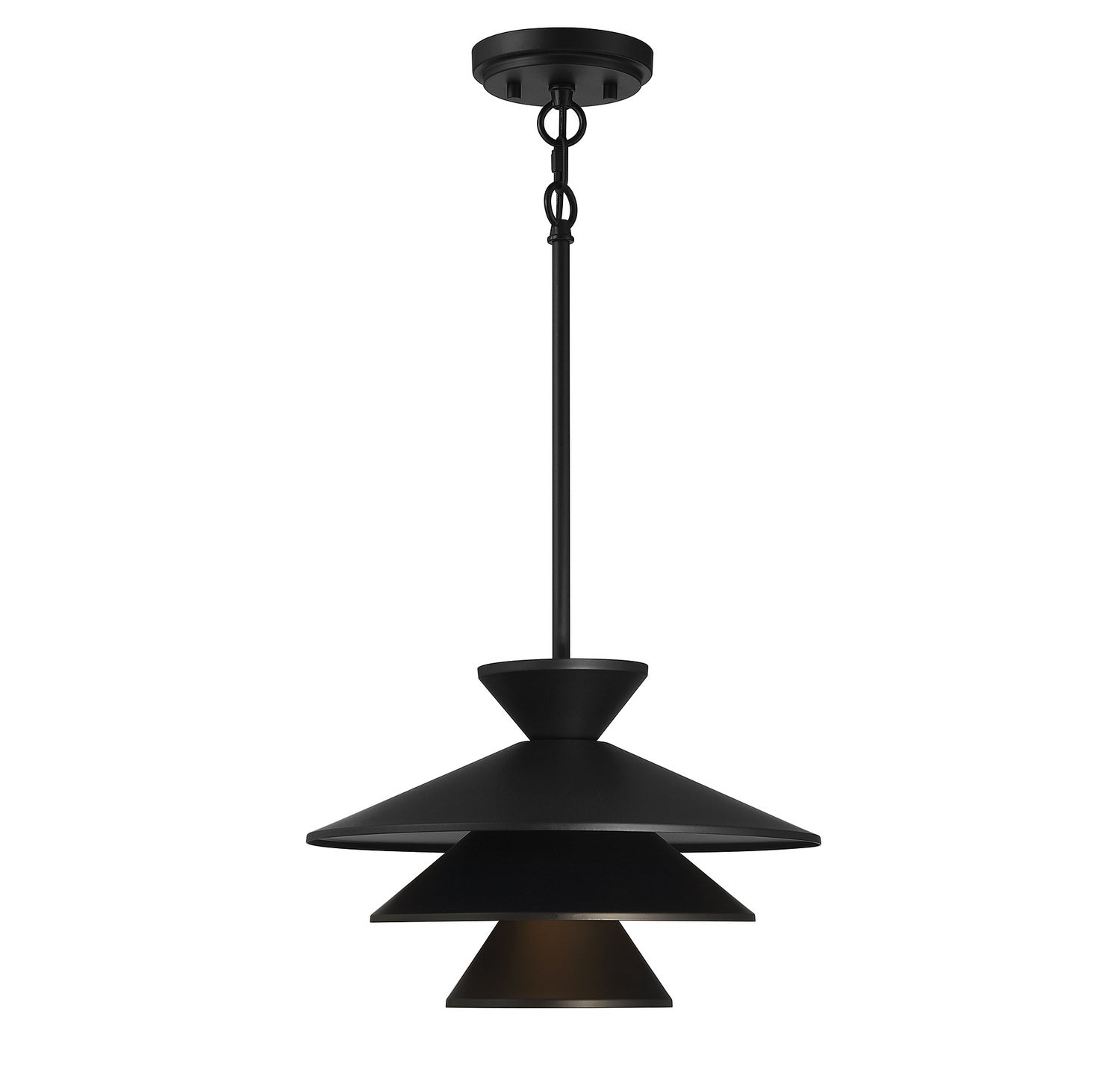 Meridian M70096MBK One Light Pendant in Matte Black