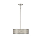 Meridian M70108BN Three Light Pendant in Brushed Nickel