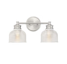 Meridian M80034BN Two Light Bathroom Vanity Light in Brushed Nickel