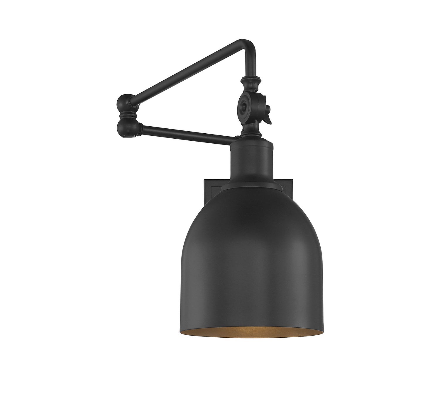 Meridian M90019MBK One Light Wall Sconce in Matte Black