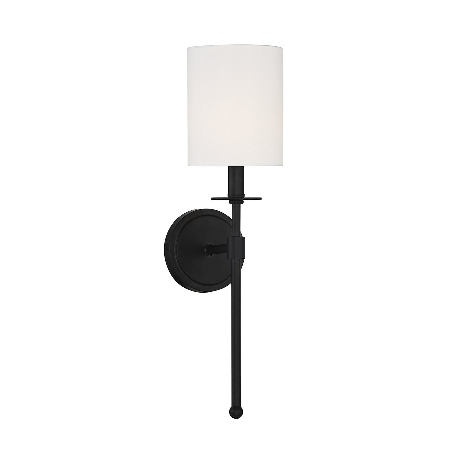 Meridian M90057MBK One Light Wall Sconce in Matte Black