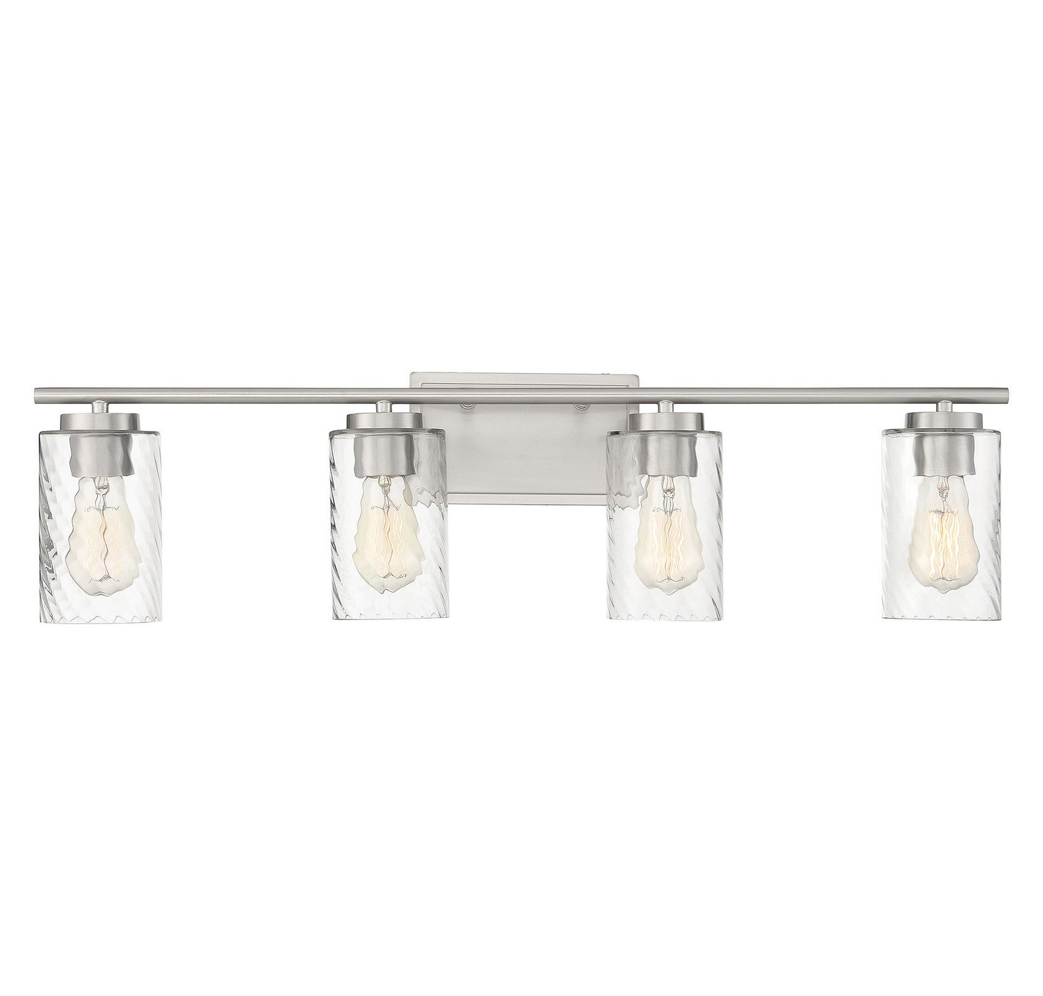 Meridian M80039BN Four Light Bathroom Vanity Light in Brushed Nickel