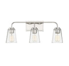 Meridian M80044PN Three Light Bathroom Vanity Light in Polished Nickel