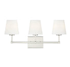 Meridian M80053PN Three Light Bathroom Vanity Light in Polished Nickel