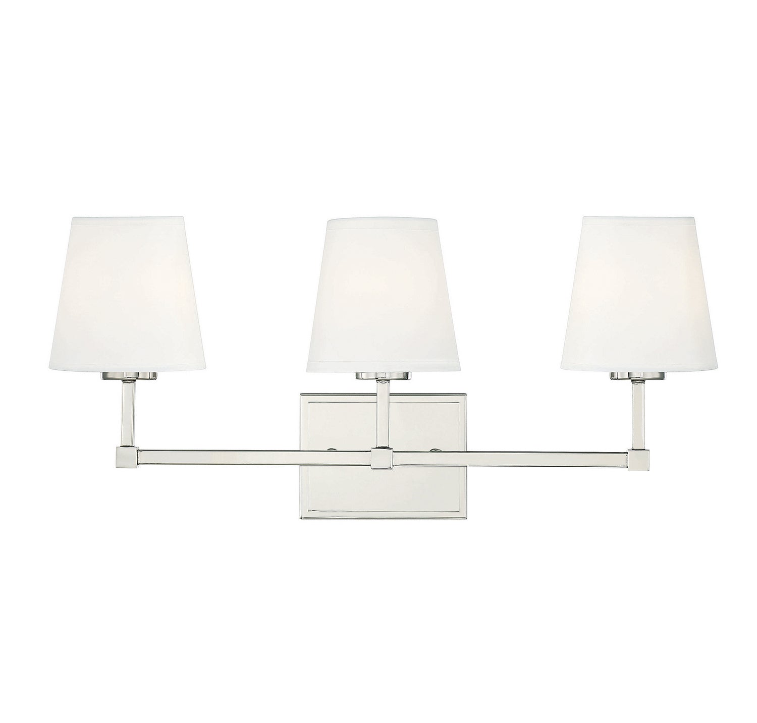 Meridian M80053PN Three Light Bathroom Vanity Light in Polished Nickel