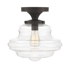 Meridian M60069ORB One Light Semi-Flush Mount in Oil Rubbed Bronze