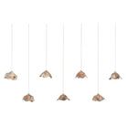 Currey and Company - 9000-1055 - Seven Light Pendant - Catrice - Natural Shell/Contemporary Silver Leaf