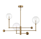 Meridian M100100NB LED Chandelier in Natural Brass