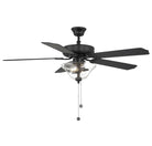 Meridian M2019MBKRV 52" Ceiling Fan in Matte Black
