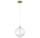 Meridian M70114NB LED Pendant in Natural Brass