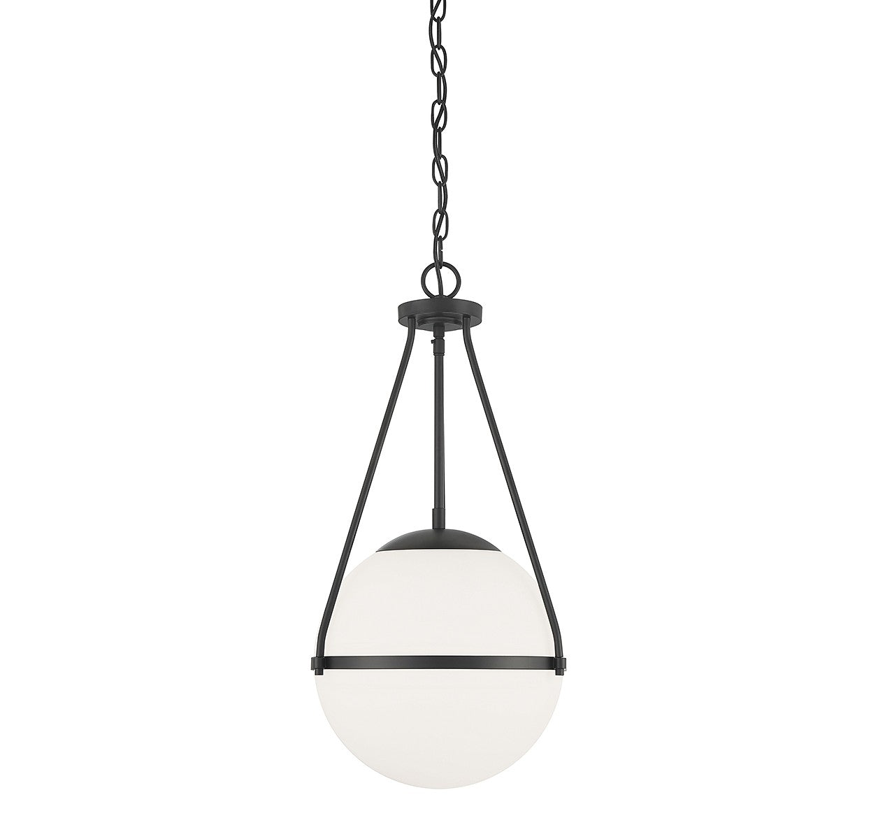 Meridian M7025MBK One Light Pendant in Matte Black
