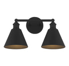 Meridian M80063MBK Two Light Bathroom Vanity Light in Matte Black