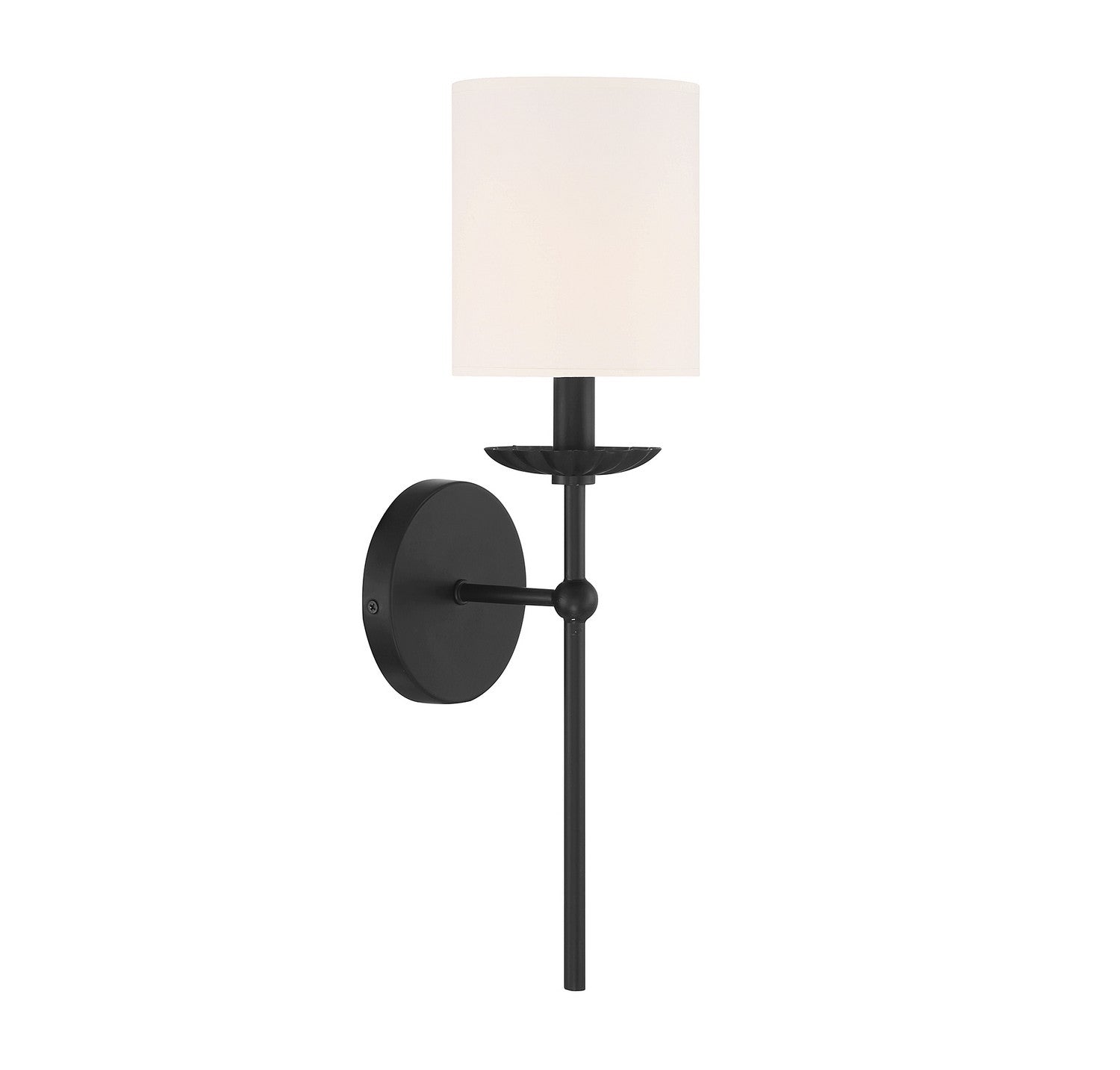 Meridian M90079MBK One Light Wall Sconce in Matte Black