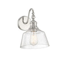 Meridian M90092PN One Light Wall Sconce in Polished Nickel