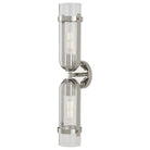 Currey and Company - 5800-0029 - Two Light Wall Sconce - Bonardi - Polished Nickel/Clear