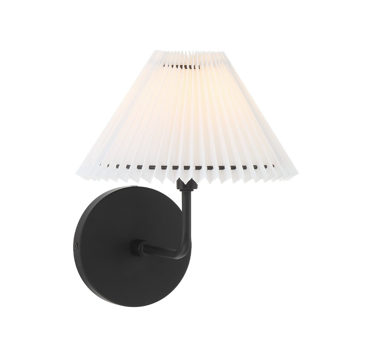 Meridian M90105MBK One Light Wall Sconce in Matte Black