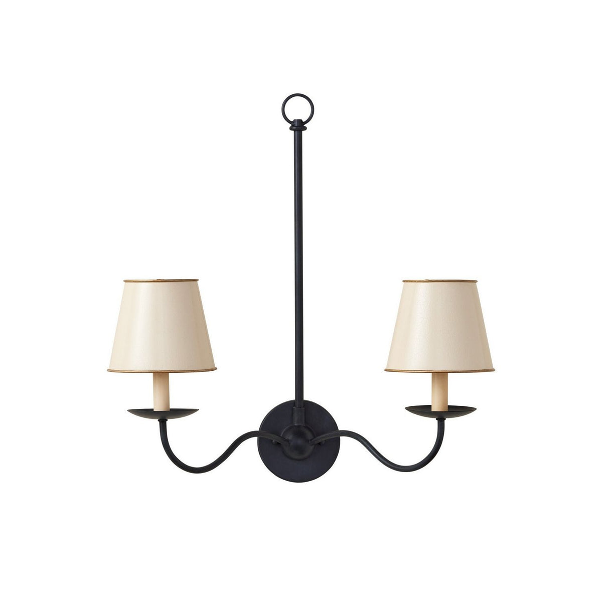 Currey and Company 0900-0029 Tole Tapered Chandelier Shade in Cream
