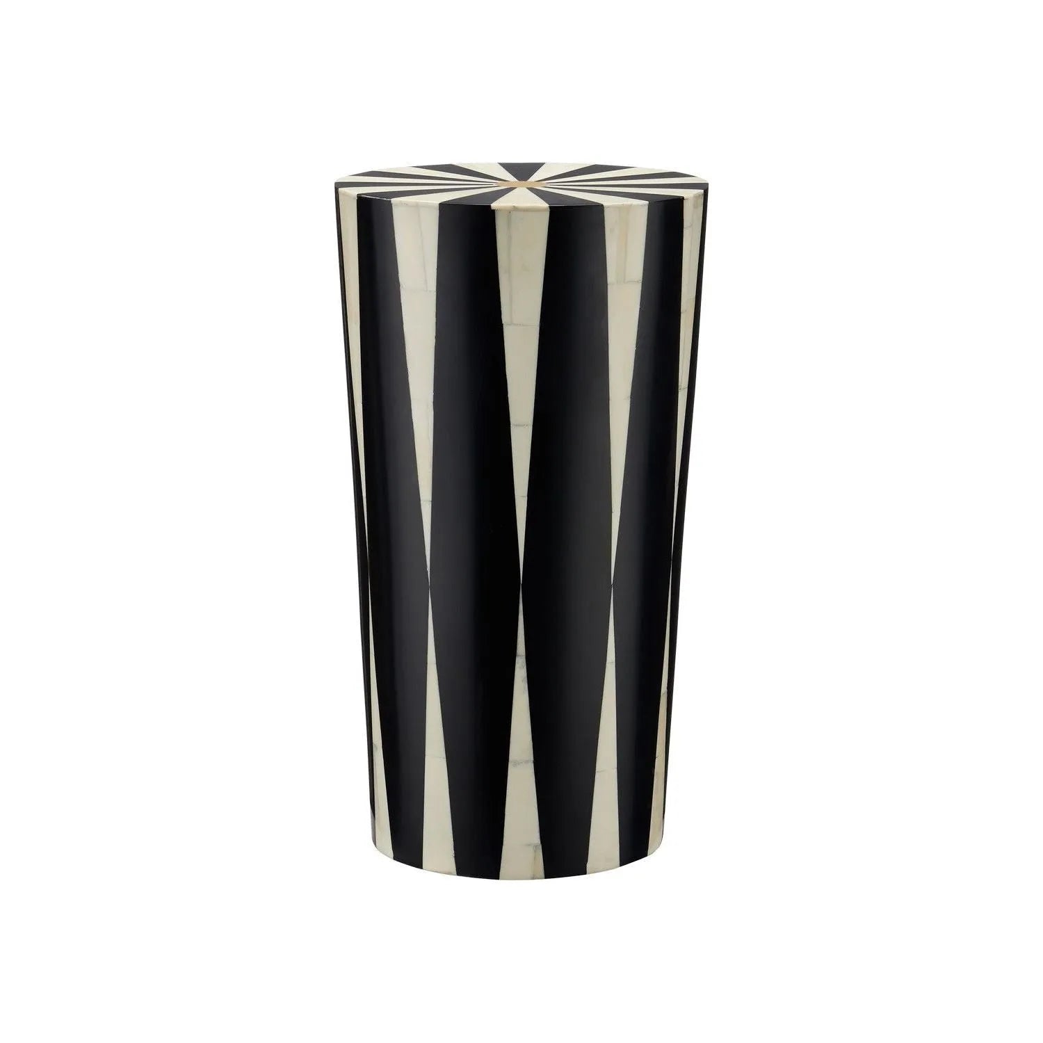 Currey and Company - 3000-0255 - Drinks Table - Lenzi - White/Black/Brass