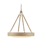 Currey and Company - 9000-1148 - One Light Chandelier - Hopscotch - Natural/Frosted White/Beige/Sugar White