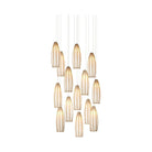 Currey and Company - 9000-1188 - 15 Light Pendant - Parish - White/Antique Brass