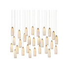 Currey and Company - 9000-1190 - 30 Light Pendant - Parish - White/Antique Brass