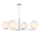 Meridian M100123CH Four Light Chandelier in Chrome
