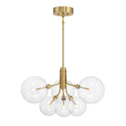 Meridian M100135NB LED Chandelier in Natural Brass