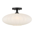 Meridian M60075MBK One Light Semi-Flush Mount in Matte Black
