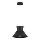 Meridian M7049MBK One Light Pendant in Matte Black