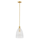 Meridian M7051NB One Light Pendant in Natural Brass