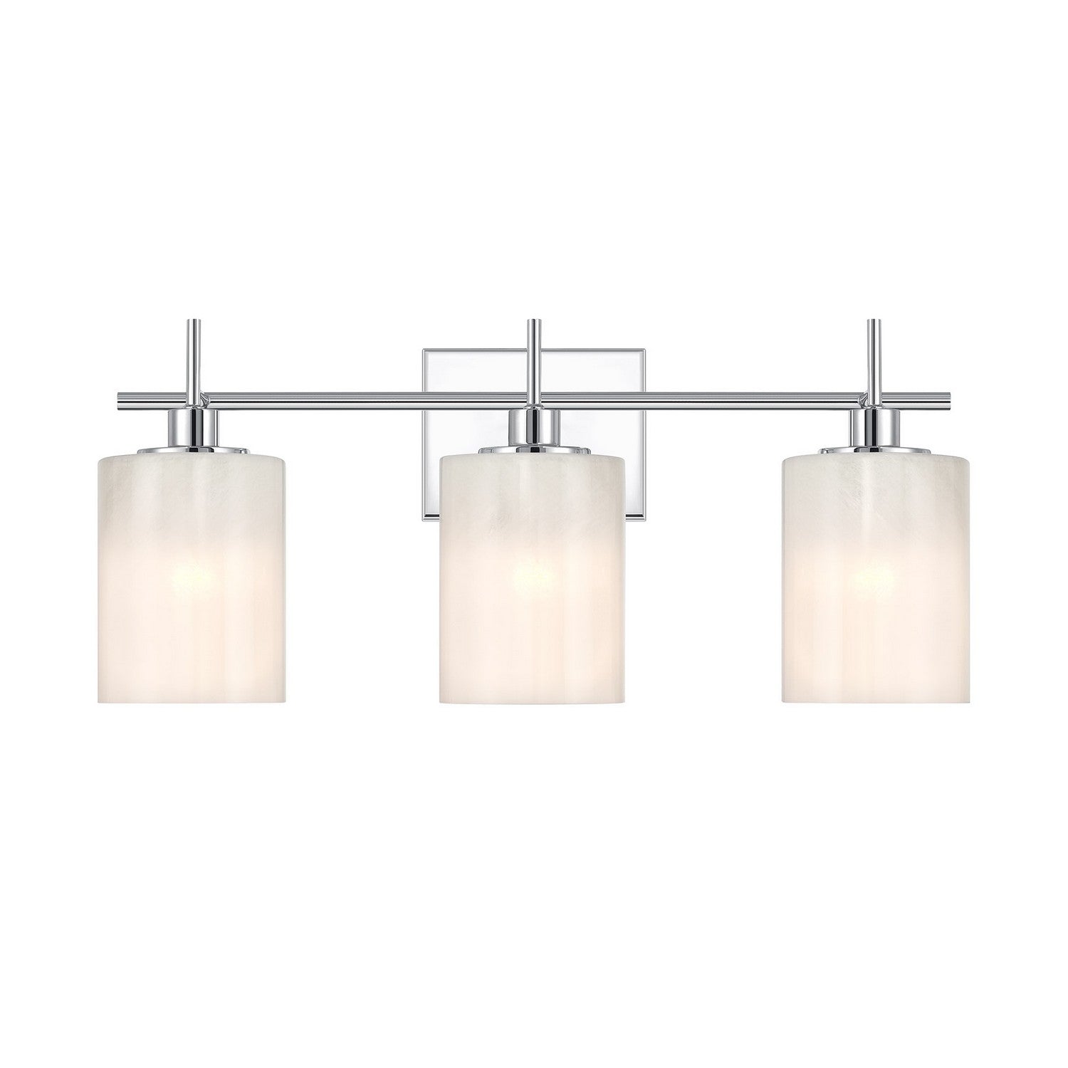 Meridian M80084CH Three Light Bathroom Vanity in Chrome