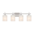 Meridian M80085BN Four Light Bathroom Vanity in Brushed Nickel