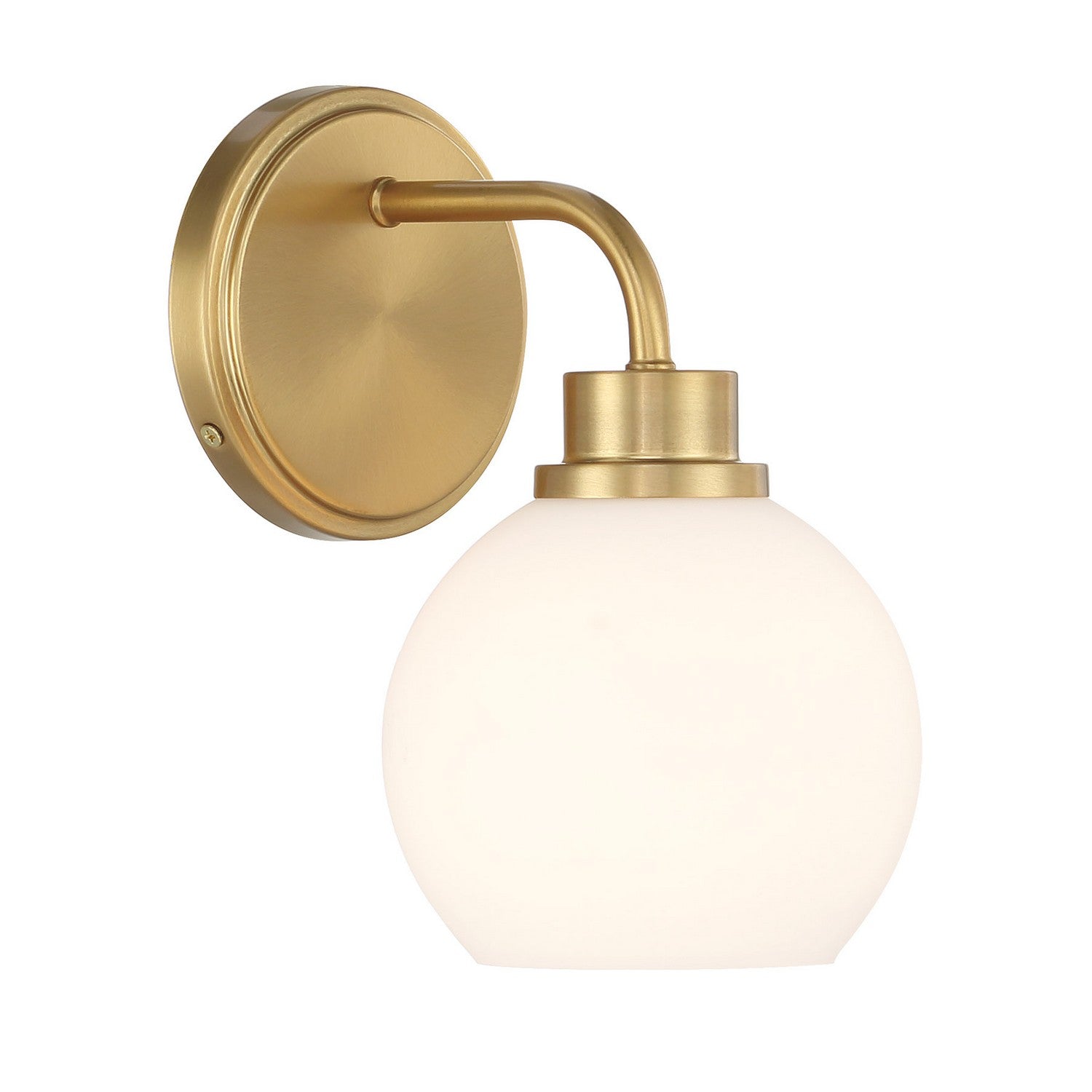 Meridian M90112NB One Light Wall Sconce in Natural Brass