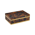 Currey and Company - 1200-0971 - Box - Casey - Natural / Brass / Black