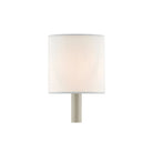 Currey and Company 0455 Cotton Drum Chandelier Shade in White Cotton