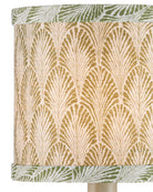 Currey and Company 0900-0065 Plume Shade in Green/Ivory