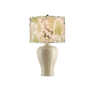Currey and Company 0900-6009 Theodora Drum Lamp Shade in Green/Ivory