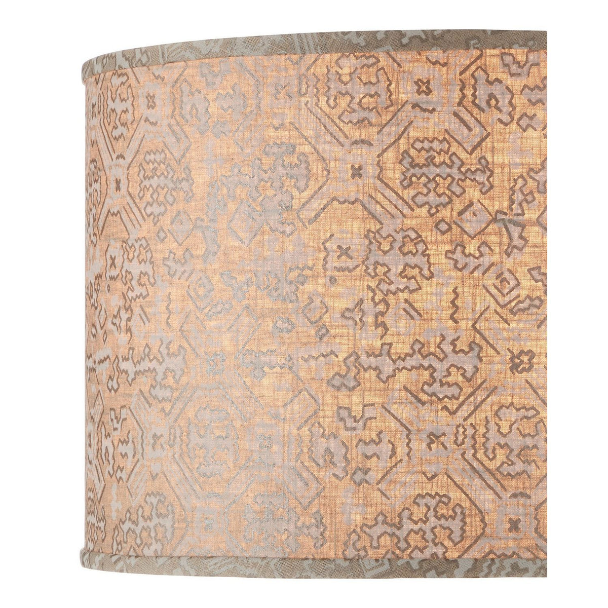 Currey and Company 0900-6013 Nomad Drum Lamp Shade in Beige/Ivory
