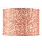 Currey and Company 0900-6014 Nomad Drum Lamp Shade in Terracotta/Ivory