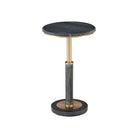 Currey and Company - 4000-0241 - Accent Table - Miles - Natural / Polished Brass